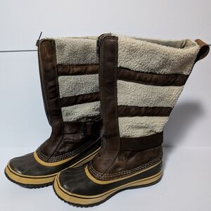 Sorel Duck Boots Womens Size 8 Helen Of Tundra II Winter Shearling NL1586-250